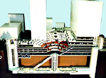 大深度地下駅モデル模型